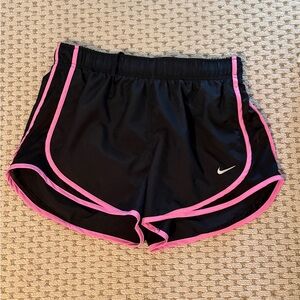 Nike Women's Athletic Shorts Black with Pink Accents